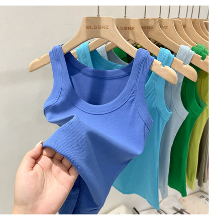 Women’s Ribbed Solid Tank Top