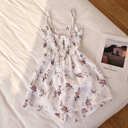 Sleeveless Floral Wide Leg Jumpsuit