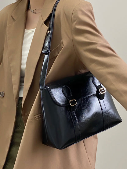 Vintage PU Leather Shoulder Bag