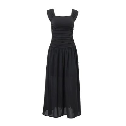 Elegant Ruched Bodycon Maxi Dress