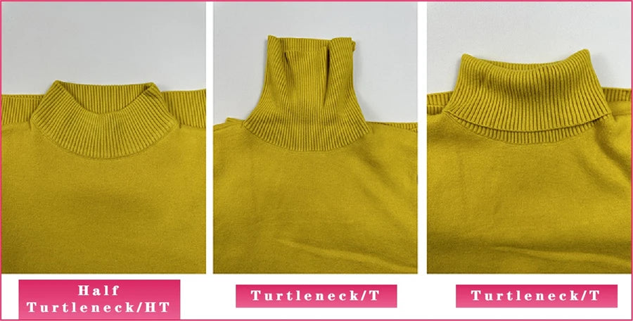 Elegant Velvet Lined Turtleneck Sweater