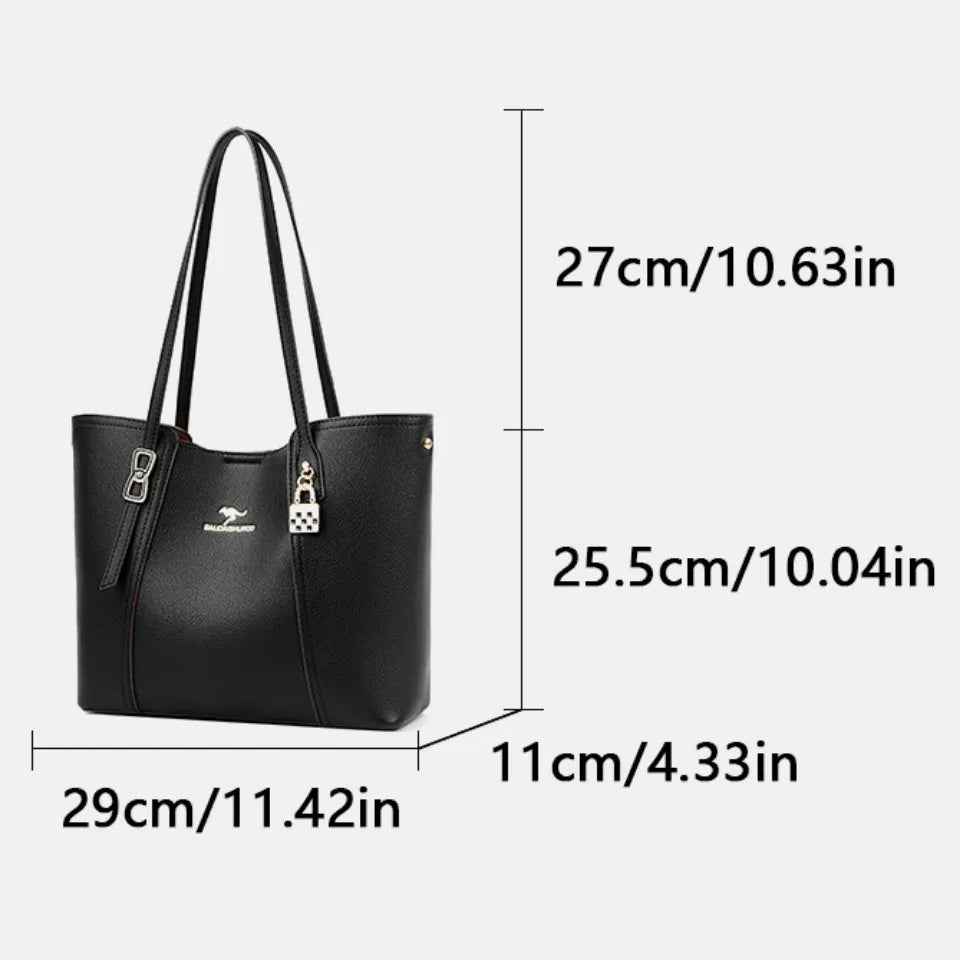 Luxury Leather Shoulder Tote Bag