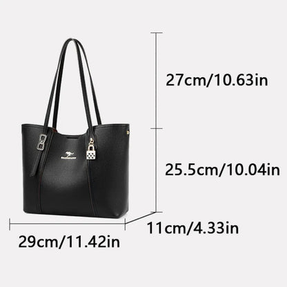Luxury Leather Shoulder Tote Bag