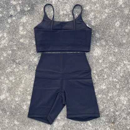 2-Piece Yoga Workout Shorts Set
