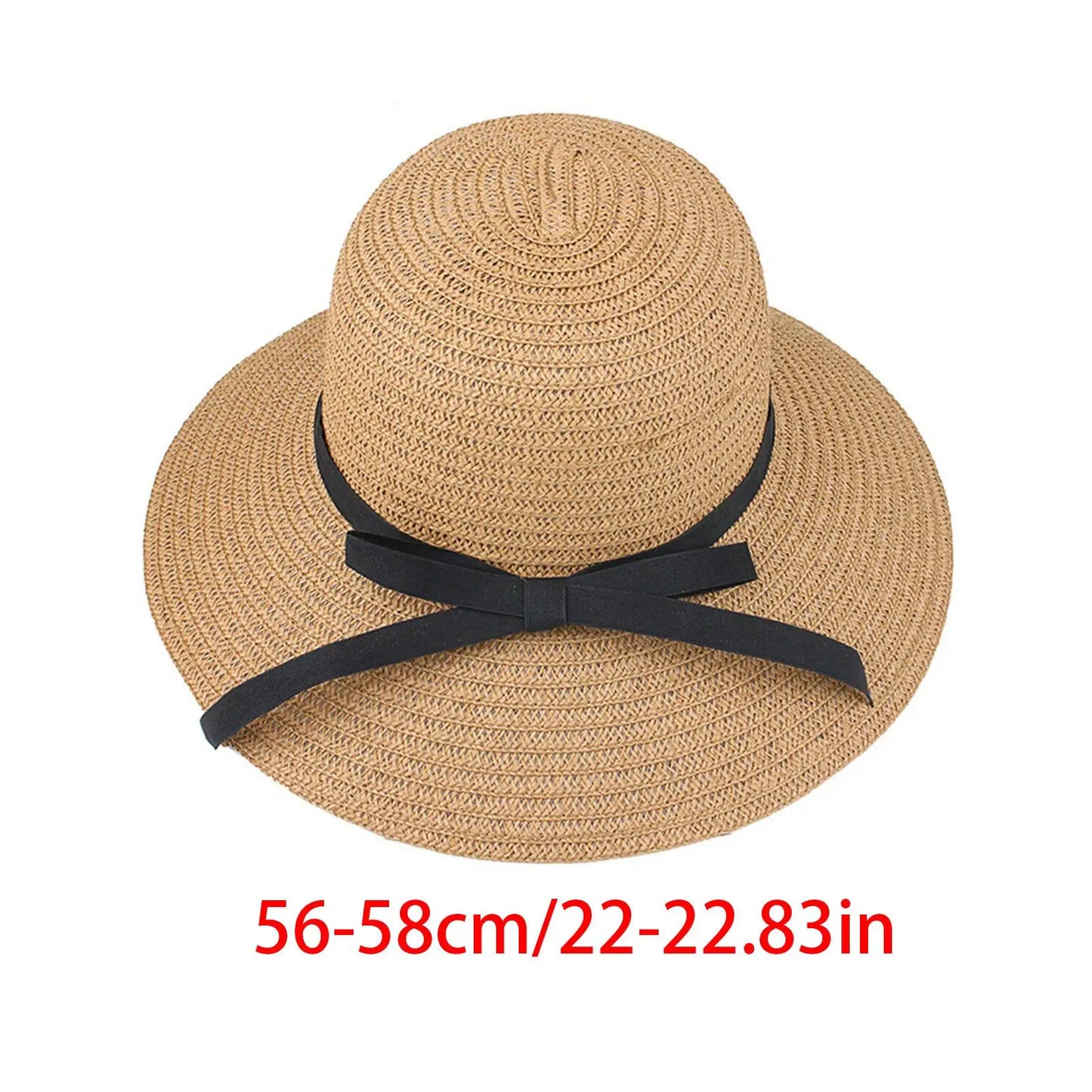 Wide Brim Straw Beach Hat