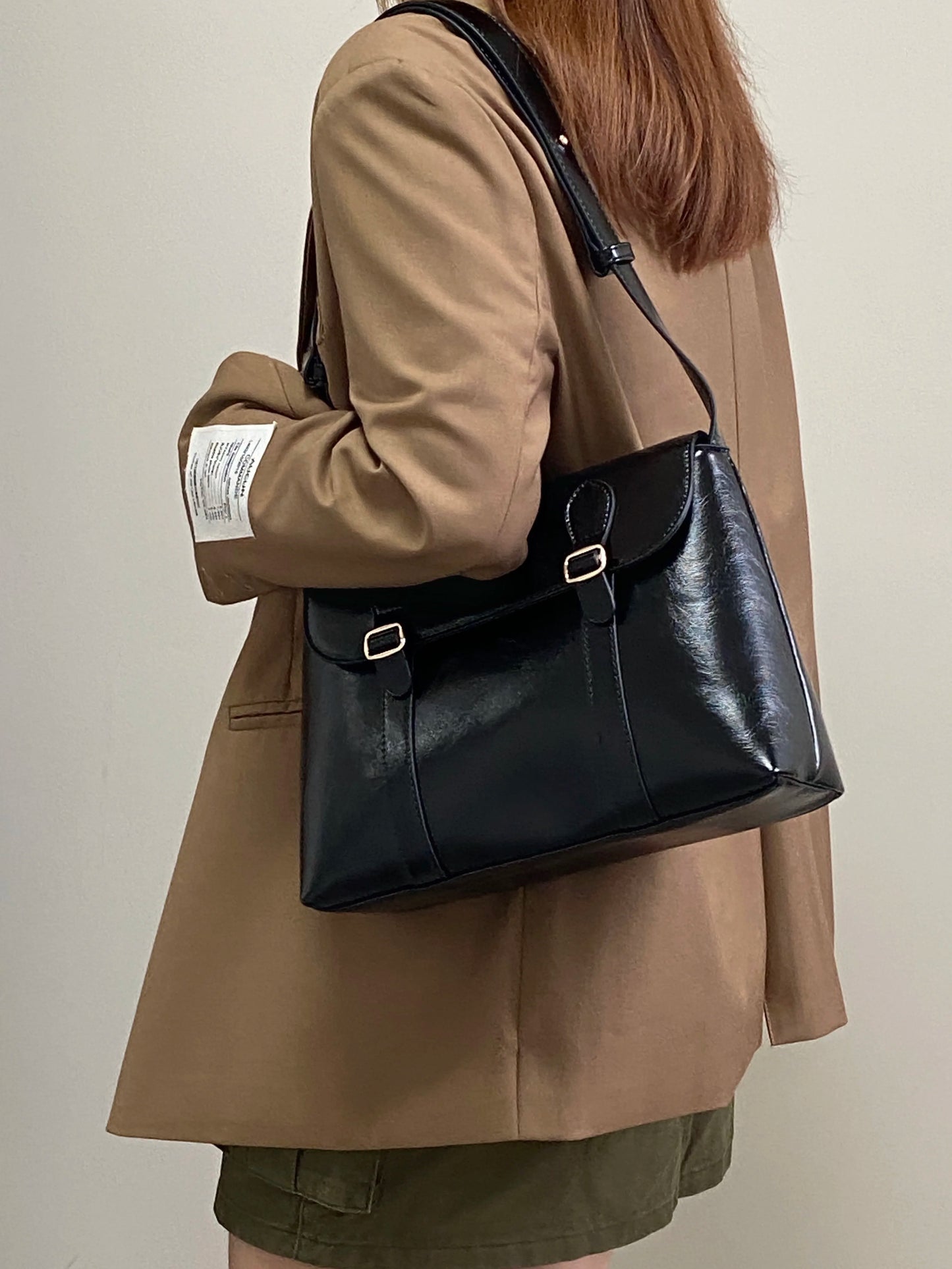 Vintage PU Leather Shoulder Bag