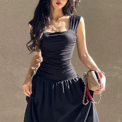 Elegant Ruched Bodycon Maxi Dress