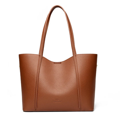 Luxury Leather Shoulder Tote Bag