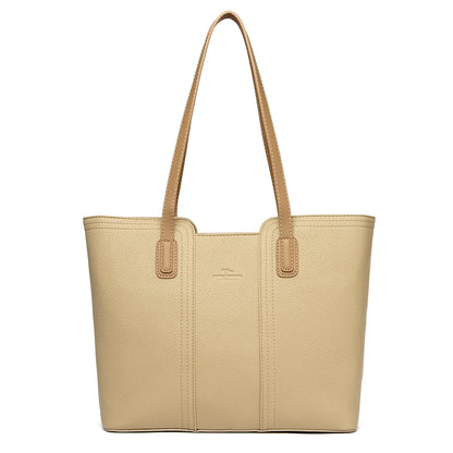 Luxury Leather Shoulder Tote Bag