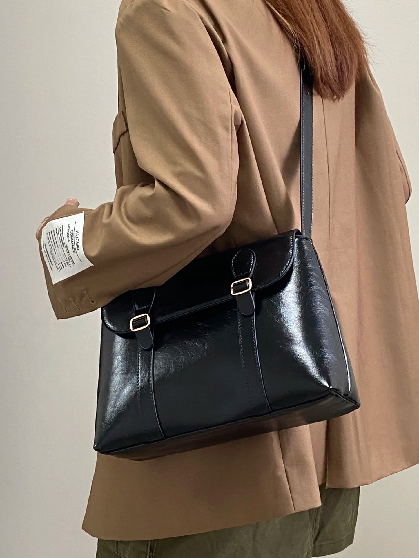 Vintage PU Leather Shoulder Bag