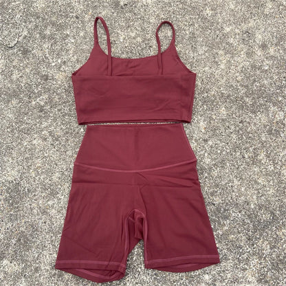 2-Piece Yoga Workout Shorts Set