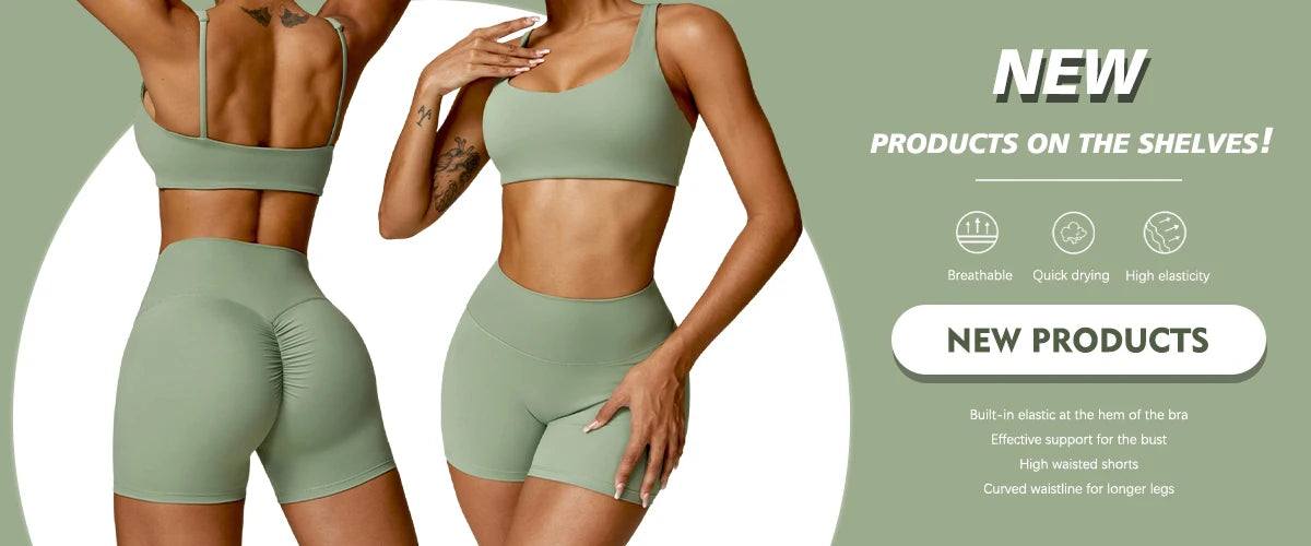 2-Piece Yoga Shorts Fitness Set