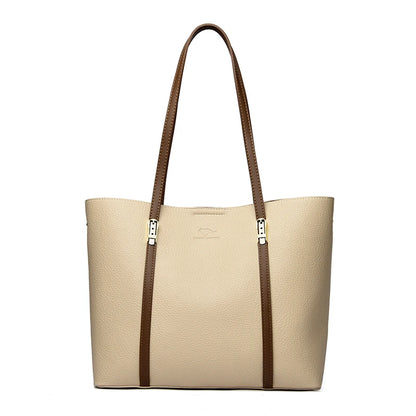 Luxury Leather Shoulder Tote Bag