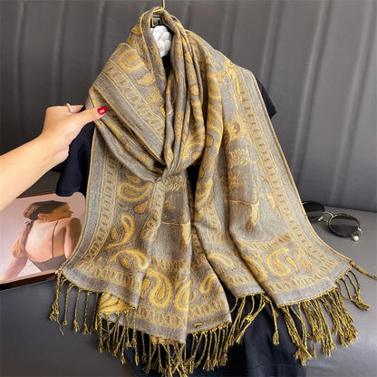 Luxury Autumn Cashmere Pashmina Shawl
