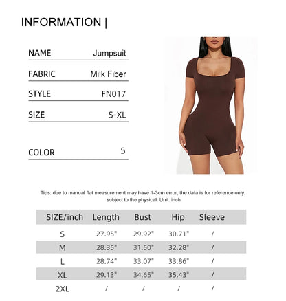 High Waist Bodycon Gym Jumpsuit
