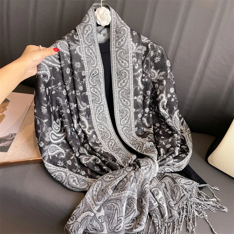 Luxury Autumn Cashmere Pashmina Shawl