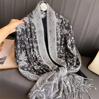 Luxury Autumn Cashmere Pashmina Shawl
