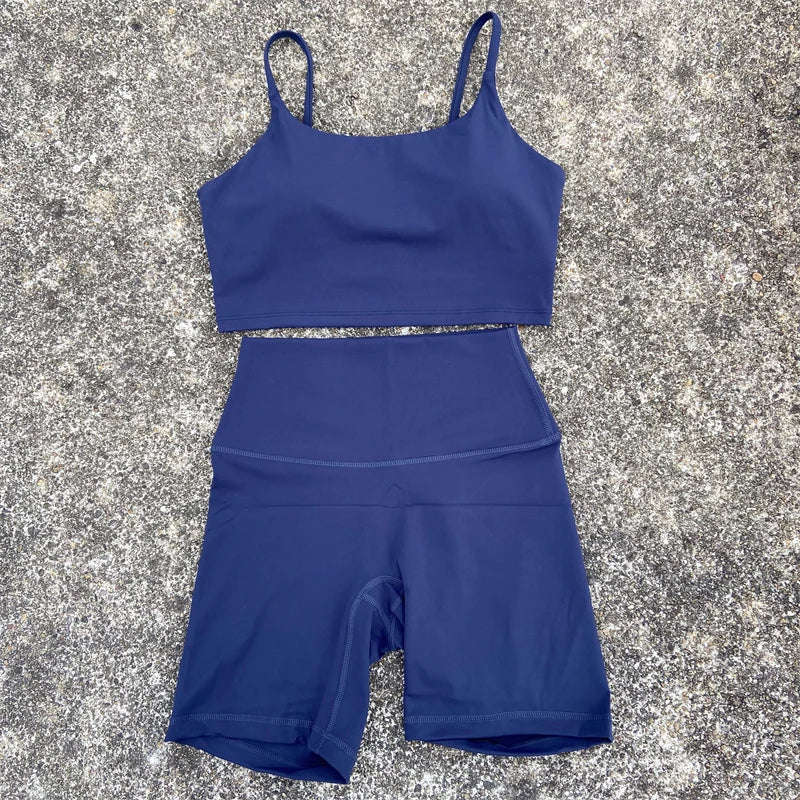 2-Piece Yoga Workout Shorts Set