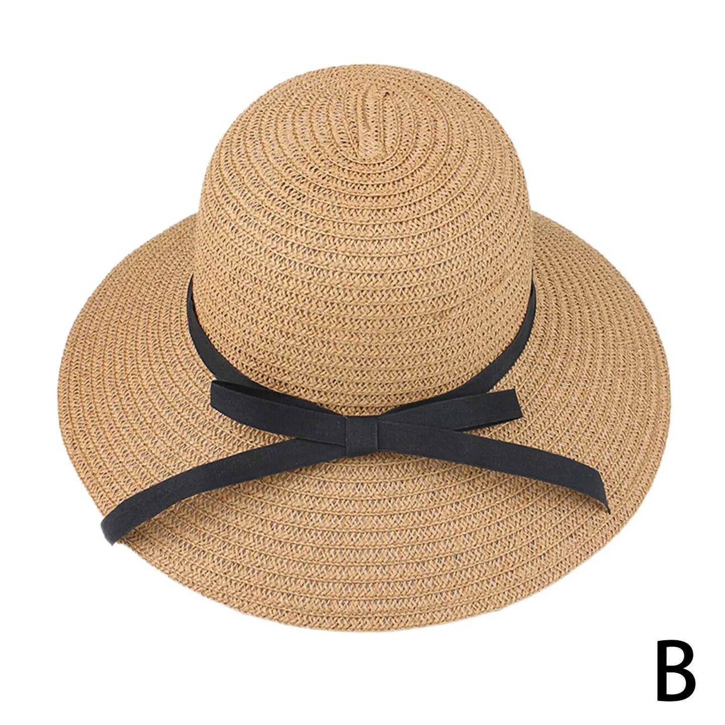 Wide Brim Straw Beach Hat