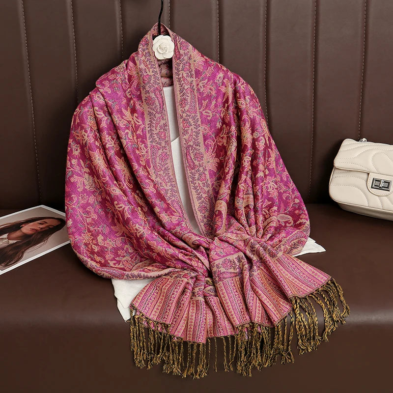 Luxury Autumn Cashmere Pashmina Shawl