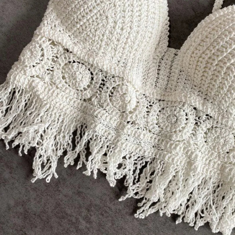Sexy Boho Crochet Halter Top
