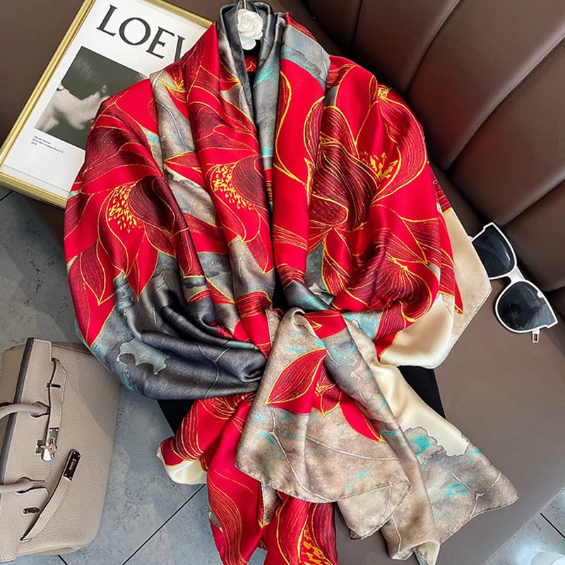 Luxury Polyester Spring Scarf