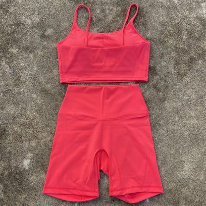 2-Piece Yoga Workout Shorts Set