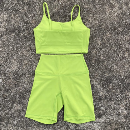 2-Piece Yoga Workout Shorts Set