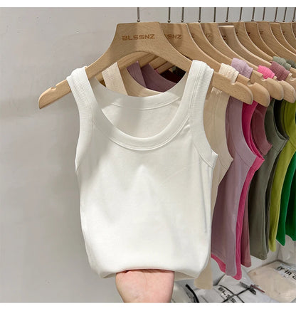 Women’s Ribbed Solid Tank Top