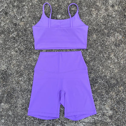 2-Piece Yoga Workout Shorts Set