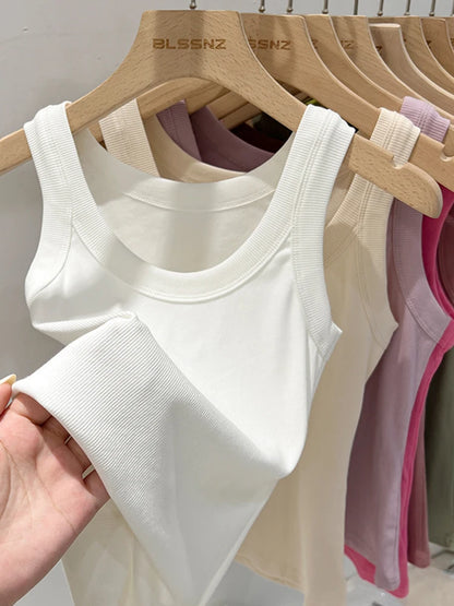 Women’s Ribbed Solid Tank Top