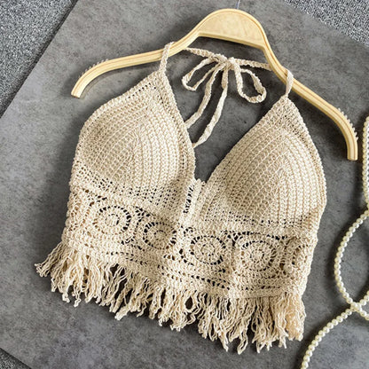 Sexy Boho Crochet Halter Top