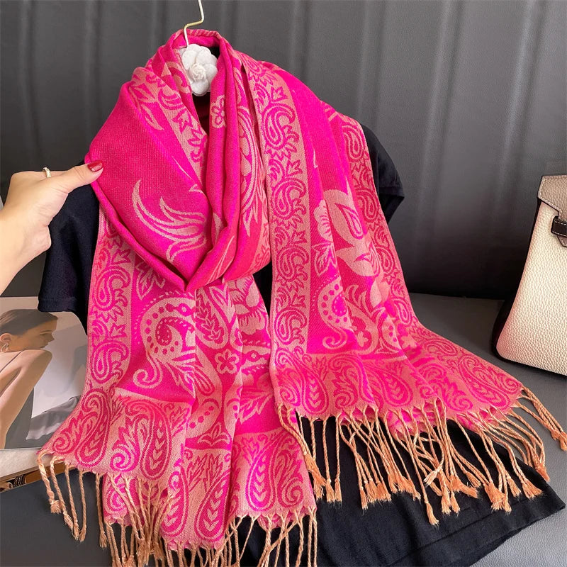 Luxury Autumn Cashmere Pashmina Shawl