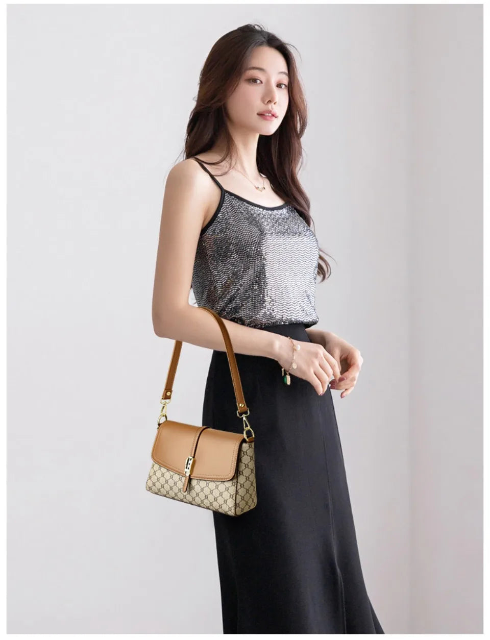 Luxury PU Leather Crossbody Bag