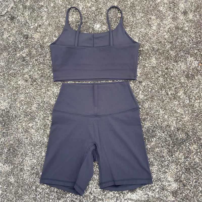 2-Piece Yoga Workout Shorts Set