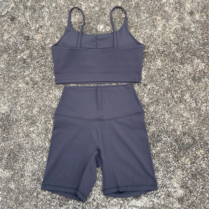 2-Piece Yoga Workout Shorts Set