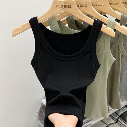 Women’s Ribbed Solid Tank Top