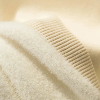 Elegant Velvet Lined Turtleneck Sweater