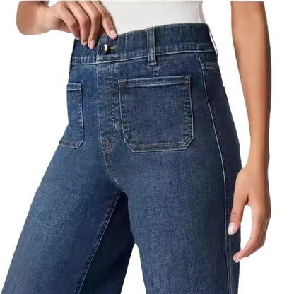 High-Waisted Straight Leg Jeans for Women