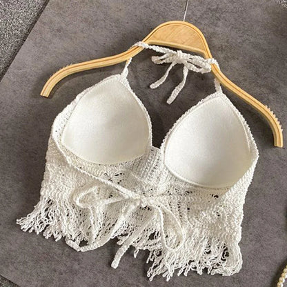 Sexy Boho Crochet Halter Top