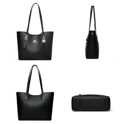 Luxury Leather Shoulder Tote Bag