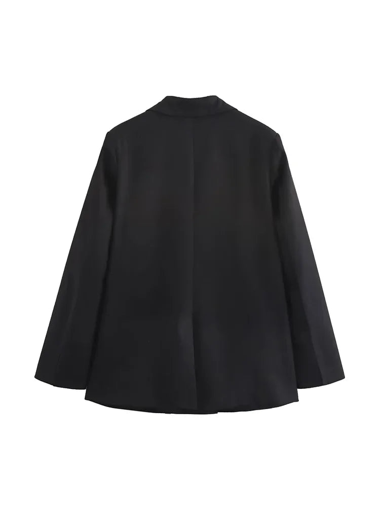 Willshela Black Lace-Up Blazer