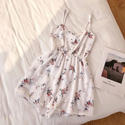 Sleeveless Floral Wide Leg Jumpsuit