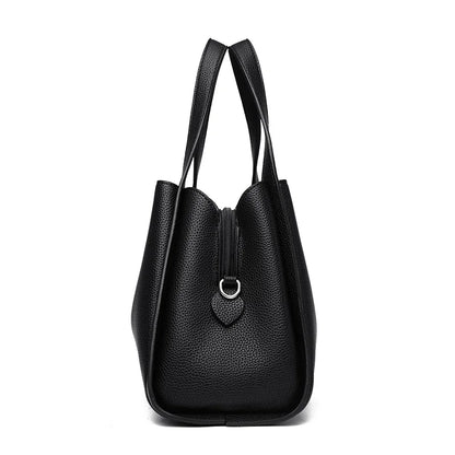 Genuine Leather Top-Handle Handbag
