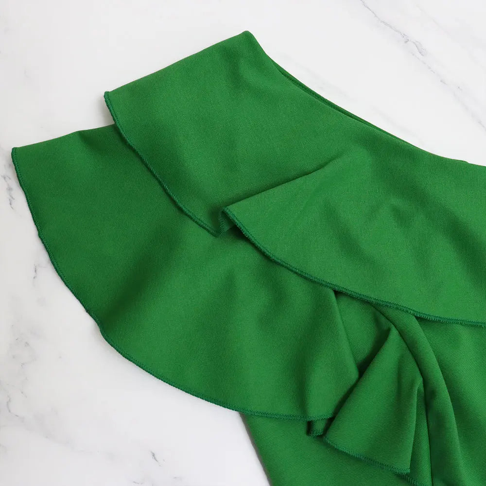 Ruffle One Shoulder Jumpsuit