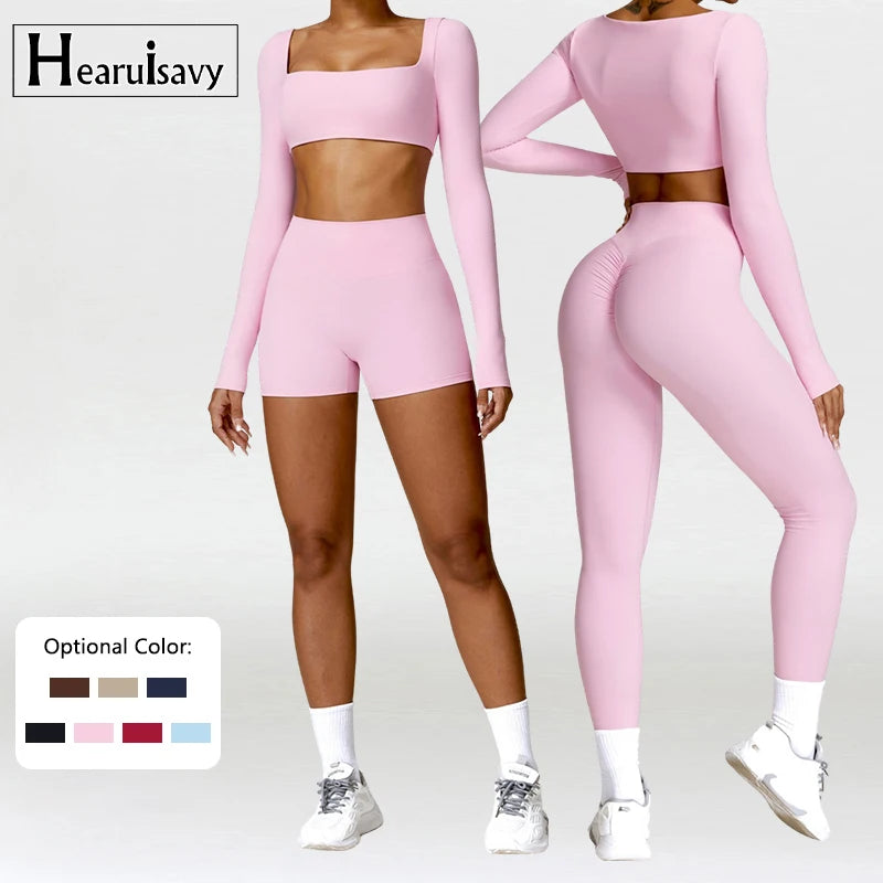 2-Piece Yoga Shorts Fitness Set