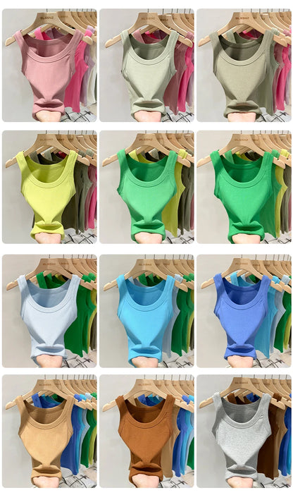 Women’s Ribbed Solid Tank Top