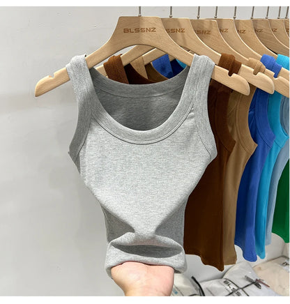 Women’s Ribbed Solid Tank Top
