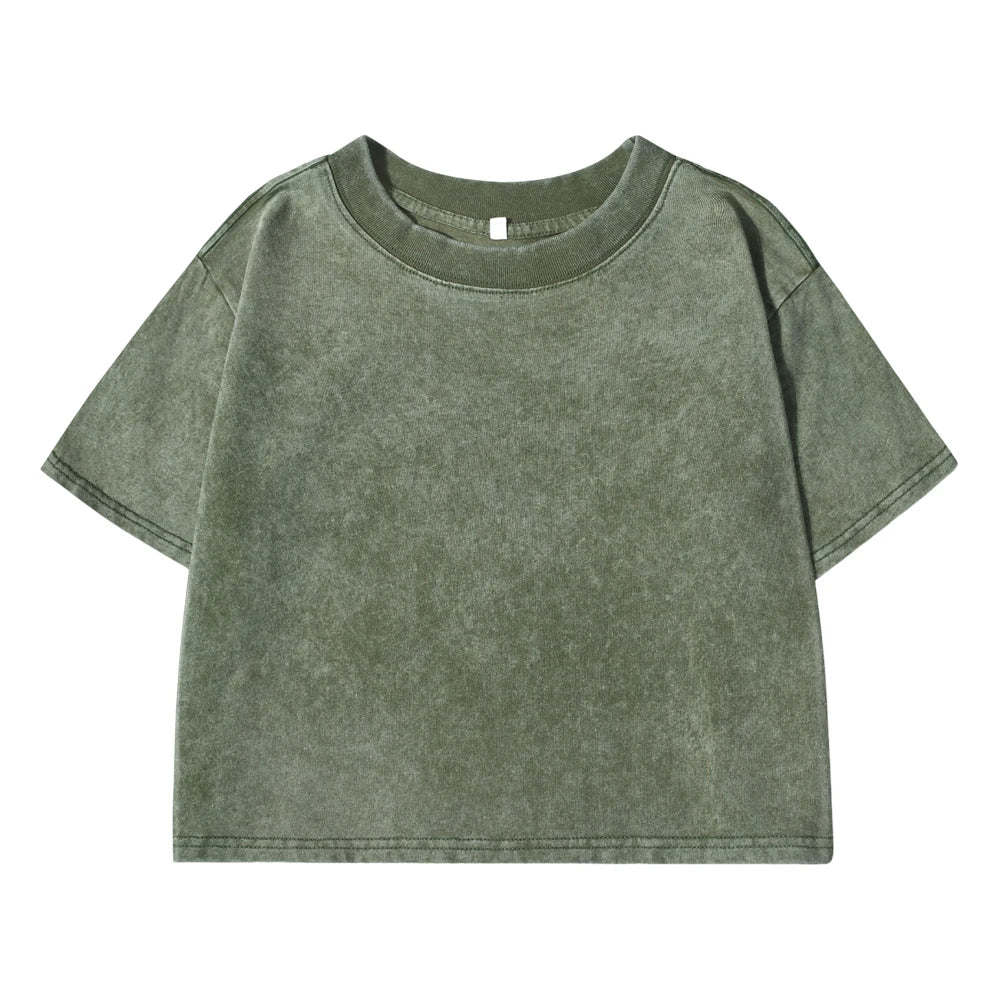 Slim Fit Washed Cotton T-Shirt