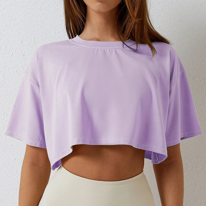 Cotton Yoga & Fitness Crop Top